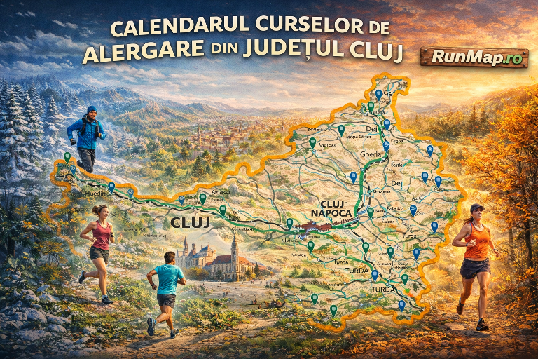 Calendar curse Cluj 2026: trail, șosea și caritabil